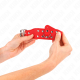 Белезници KINK - WRISTBANDS WITH DOUBLE LINE OF ADJUSTABLE STUDS RED