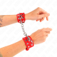 Белезници KINK - WRISTBANDS WITH DOUBLE LINE OF ADJUSTABLE STUDS RED