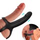 Дилдо ARMONY - DILDO WITH RING & VIBRATOR BLACK