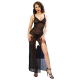 Бельо CHILIROSE - CR 4723 LONG BABYDOLL & THONG BLACK S