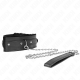 Нашийник KINK - COLLAR WITH LEASH 65 CM WITH RESTRICTIONS BLACK 36-42 CM X 5.5 CM