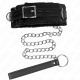 Нашийник KINK - COLLAR WITH LEASH 65 CM WITH RESTRICTIONS BLACK 36-42 CM X 5.5 CM