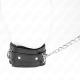 Нашийник KINK - COLLAR WITH LEASH 65 CM WITH RESTRICTIONS BLACK 36-42 CM X 5.5 CM