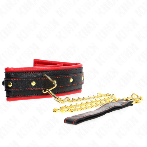 Нашийник KINK - NECKLACE WITH SPONGE IMITATION LEATHER STRAP MODEL 2 ADJUSTABLE 37-54 CM X 3 CM