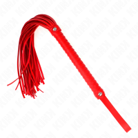 Камшик KINK - WHIP WITH RED TEXTURED HANDLE 48.5 CM