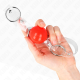 Топка за уста KINK - RED TRANSPARENT PVC BALL 4 CM GAG ADJUSTABLE