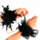 Белезници с пера KINK - FEATHER HAND CUFFS WITH GOLD CHAIN MODEL 1