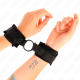 Белезници KINK - BEGINNER FUR HAND CUFFS 25 CM WITH O-RING 4 CM BLACK ADJUSTABLE 15-25 CM