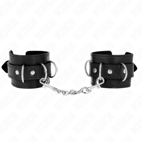 Белезници KINK - 3 D-RING WRIST RESTRAINTS ADJUSTABLE BLACK 17.5-25 CM X 6 CM