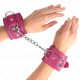 Белезници KINK - 3 D-RING WRIST RESTRAINTS ADJUSTABLE PINK 17.5-25 CM X 6 CM