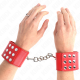 Белезници KINK - WRIST RESTRAINTS WITH SNAP FASTEN RED ADJUSTABLE 19-24 CM X 5.5 CM