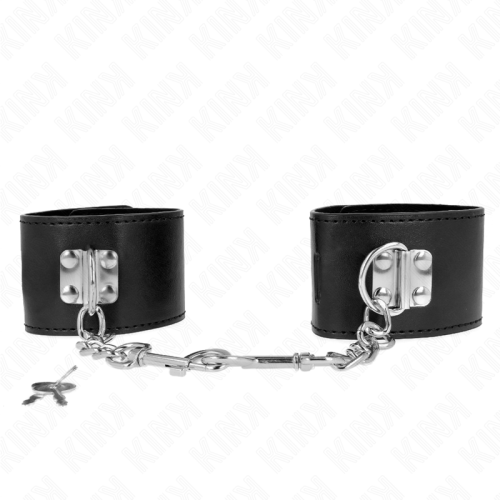 Белезници KINK - WRIST RESTRAINTS WITH PADLOCK CLOSURE BLACK ADJUSTABLE 16-23 CM X 5.5 CM