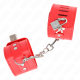 Белезници KINK - WRIST RESTRAINTS WITH PADLOCK CLOSURE RED ADJUSTABLE 16-23 CM X 5.5 CM