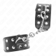 Белезници KINK - WRISTBANDS WITH DOUBLE LINE OF ADJUSTABLE STUDS BLACK