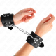 Белезници KINK - DOUBLE BUCKLE WRIST RESTRAINTS BLACK ADJUSTABLE 19-26 CM