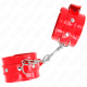 Белезници KINK - SHINY HAND CUFFS RED ADJUSTABLE 23-33 CM