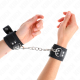 Белезници KINK - NYLON WRIST RESTRAINTS BLACK WITH LEATHER BELT BLACK ADJUSTABLE 19-29 CM X 5.1 CM