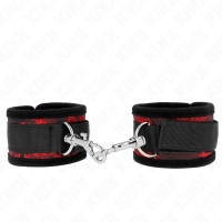 Белезници KINK - SCANDAL WRIST RESTRAINTS RED-BLACK