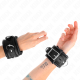 Белезници KINK - HEAVY WRIST RESTRAINTS WITH BLACK FUR LINED ADJUSTABLE 20-30 CM X 6 CM