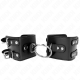 Белезници KINK - FIXED WRIST RESTRAINTS WITH RING AND STUDS ADJUSTABLE BLACK 17-22 CM X 6.5 CM