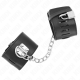 Белезници KINK - FIXED WRIST RESTRAINTS WITH CHAIN 30 CM AND PADLOCK CLOSURE BLACK ADJUSTABLE 16-23 CM X 5.5 CM