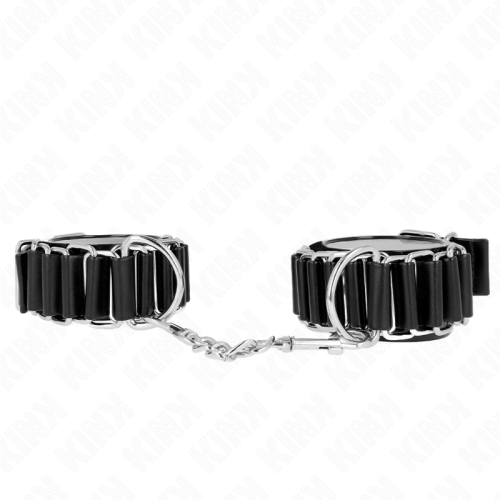 Белезници KINK - HINGE-LIKE THIN WRIST RESTRAINTS BLACK ADJUSTRABLE 16-22 CM X 3.5 CM