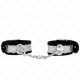 Белезници KINK - THIN WRIST RESTRAINTS BLACK / SILVER 30 X 4 CM