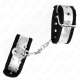 Белезници KINK - THIN WRIST RESTRAINTS BLACK / SILVER 30 X 4 CM