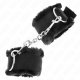 Белезници KINK - FURRY LINED WRIST RESTRAINTS BLACK ADJUSTABLE 17-31 CM X 7 CM