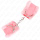 Белезници KINK - FURRY LINED WRIST RESTRAINTS PINK ADJUSTABLE 17-31 CM X 7 CM