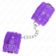 Белезници KINK - PREMIUM FUR LINED WRIST RESTRAINTS PURPLE WITH PURPLE BELT ADJUSTABLE 17-29 CM X 6 CM