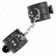 Белезници KINK - WRIST RESTRAINTS BLACK WITH BLACK BELT ADJUSTABLE 17-28 CM X 6 CM