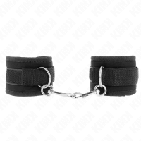 Белезници KINK - NYLON BIND HOOK&LOOP WRIST RESTRAINTS BLACK MODEL 2 ADJUSTABLE 18-35 CM X 6 CM