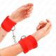 Белезници KINK - BEGINNER FUR HAND CUFFS RED 30 X 7 CM