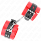 Белезници KINK - WRIST RESTRAINTS RED WITH BLACK BELT ADJUSTABLE 17-28 CM X 6 CM