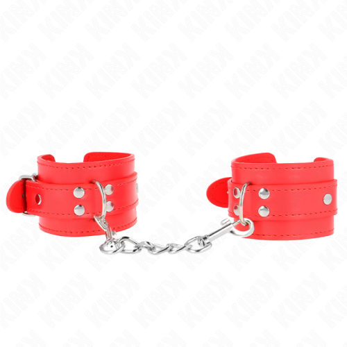 Белезници KINK - SIMPLE WRIST RESTRAINTS RED ADJUSTABLE 20-23 CM X 5.5 CM