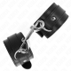 Белезници KINK - WRIST RESTRAINTS-SINGLE RIVET ROW BLACK ADJUSTABLE 17-28 CM X 5 CM