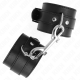 Белезници KINK - WRIST RESTRAINTS-SINGLE RIVET ROW AND BIG BUCKLE BLACK ADJUSTABLE 17-28 CM X 5 CM