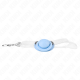 Топка за уста KINK - LIGHT BLUE PACIFIER SHAPED GAG 5.5 x 4 CM ADJUSTABLE 43-60 CM