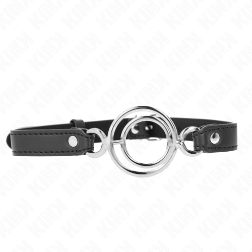 Топка за уста KINK - GAG WITH MULTIPLE O-RINGS 5 CM BLACK 63 X 2.5 CM