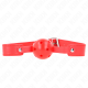 Топка за уста KINK - RED BREATHABLE BALL 4.5 CM GAG 65 x 2.5 CM