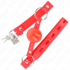 Топка за уста KINK - TPE BALL 4 CM GAG WITH ROJO LOCK 60 x 2 CM