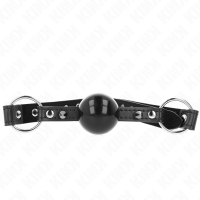 Топка за уста KINK - BALL 4 CM GAG WITH TIP RIVET AND SNAP LOCK 65 x 2 CM