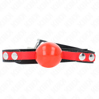 Топка за уста KINK - SOFT TPE BALL 4 CM GAG MODEL 4 60 x 2 CM ADJUSTABLE 37-52 CM