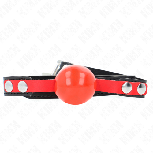 Топка за уста KINK - SOFT TPE BALL 4 CM GAG MODEL 4 60 x 2 CM ADJUSTABLE 37-52 CM