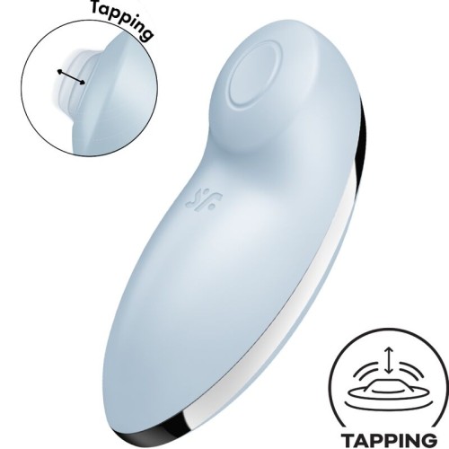 Стумулатор SATISFYER - TAP & CLIMAX 2 VIBRATOR & STIMULATOR BLUE