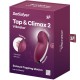 Стумулатор SATISFYER - TAP & CLIMAX 2 VIBRATOR & STIMULATOR RED