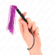 Камшик KINK - MINI SILICONE WHIP WITH 6 PURPLE BEADS 26 CM