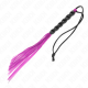 Камшик KINK - MINI SILICONE WHIP WITH 6 PURPLE BEADS 26 CM