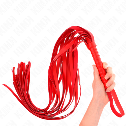 Камшик KINK - RED SHORT HANDLE LONG TAIL WHIP 70 CM